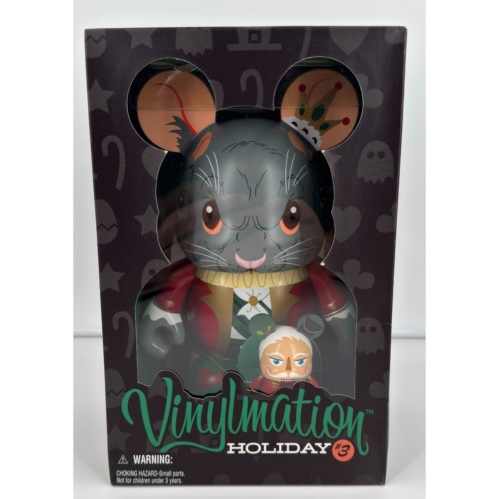 New Disney Vinylmation Holiday #3 Nutcracker Mouse King 9" LE 1000 Figure